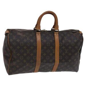 LOUIS VUITTON Monogram Keepall 45 Boston Bag